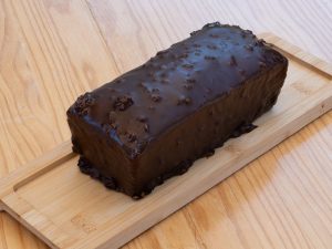 Bizcocho marmolado con cobertura crujiente de chocolate receta sin gluten cerca de barcelona envio a domicilio