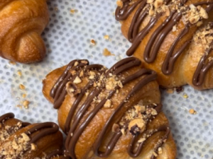 bandeja de croissants de choco y avellana sin gluten ohmygod