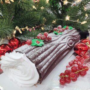 Tronco de Navidad sin gluten - Receta navideña sin gluten y sin lactosa